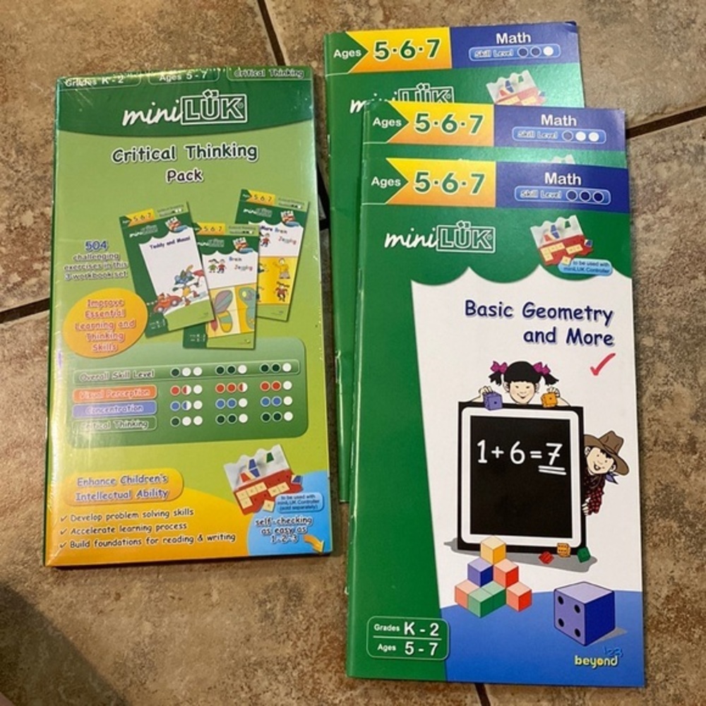 Beyond 123 miniLUK packs Math‎ & Critical Thinking NWT